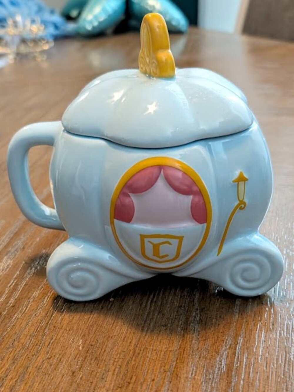 Rae Dunn Disney Cinderella Carriage Mug